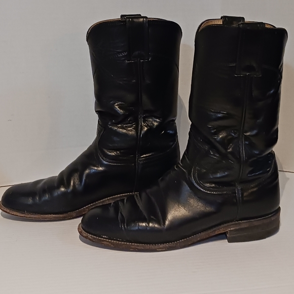 JUSTIN SZ 4 1/2 C Black Cowboy Boots - Picture 2 of 14